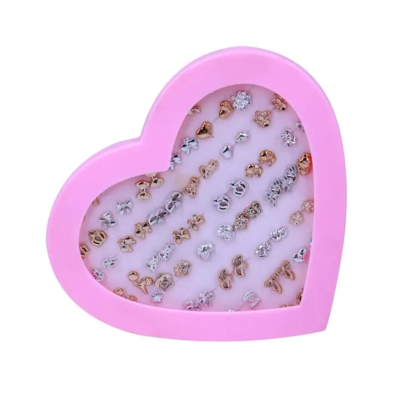 

Fashion Earring Stud For Women Rhinestone Pearl Hypoallergenic Plastic Stud Earrings 36 Pcs Various Korean Style Spring Newly