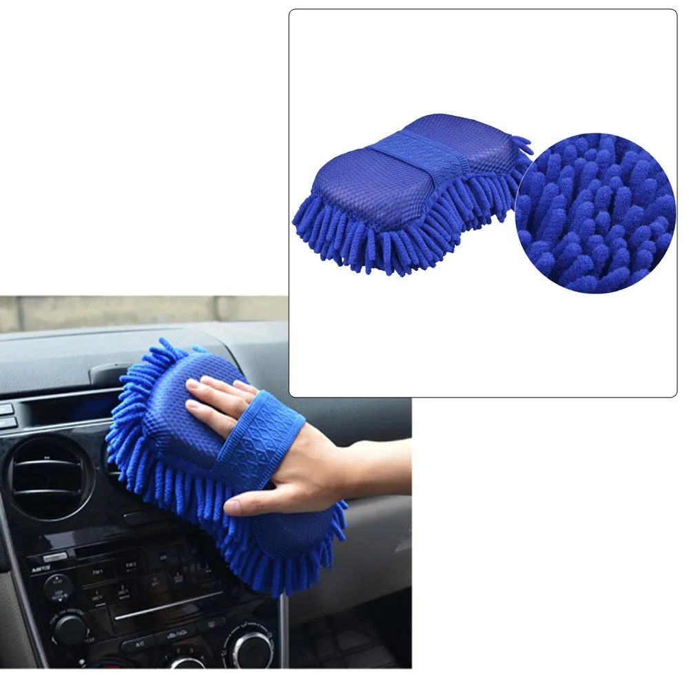 

Microfiber Chenille Anthozoan Car Cleaning Sponge Towel Cloth Car Wash Gloves Car Washer Supplies