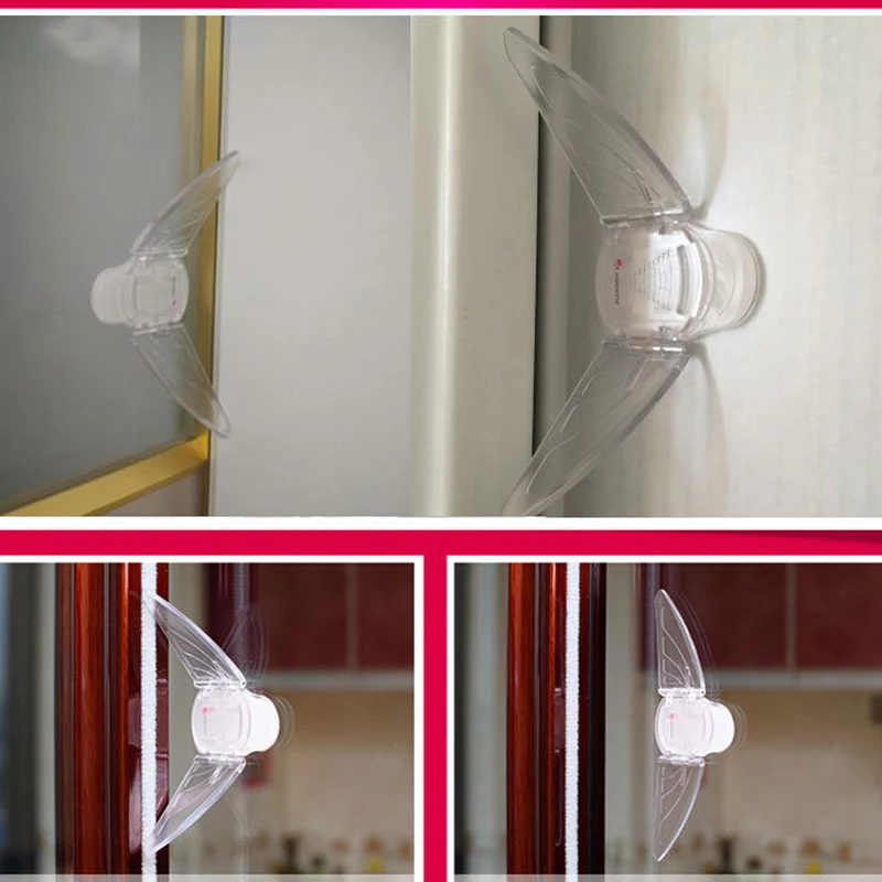 Window Sliding Door Lock Baby Safety Butterfly Shaped Lock Stopper Baby Safe Protection Locks YJS Dropship