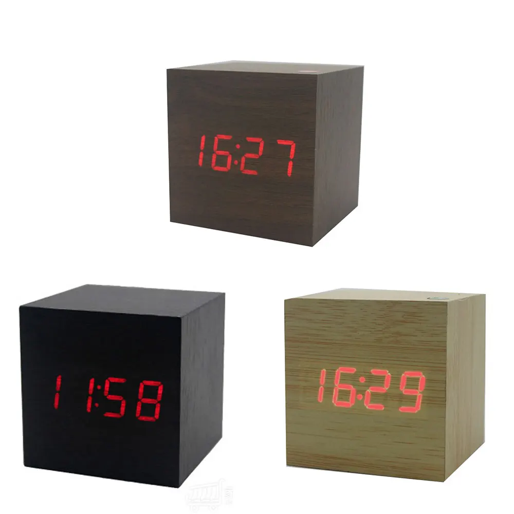 Wood digital clock myteblocks