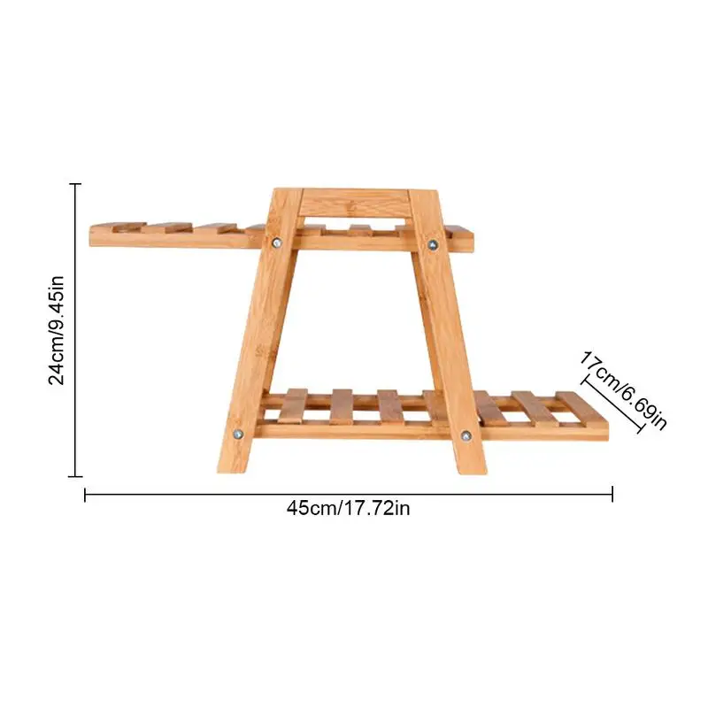 Настольная подставка для цветов, для помещений, балкона, гостиной, Бамбуковая деревянная полка, садовый мясистый цветочный горшок, стойка для растений, угловой цветочный горшок, Хол