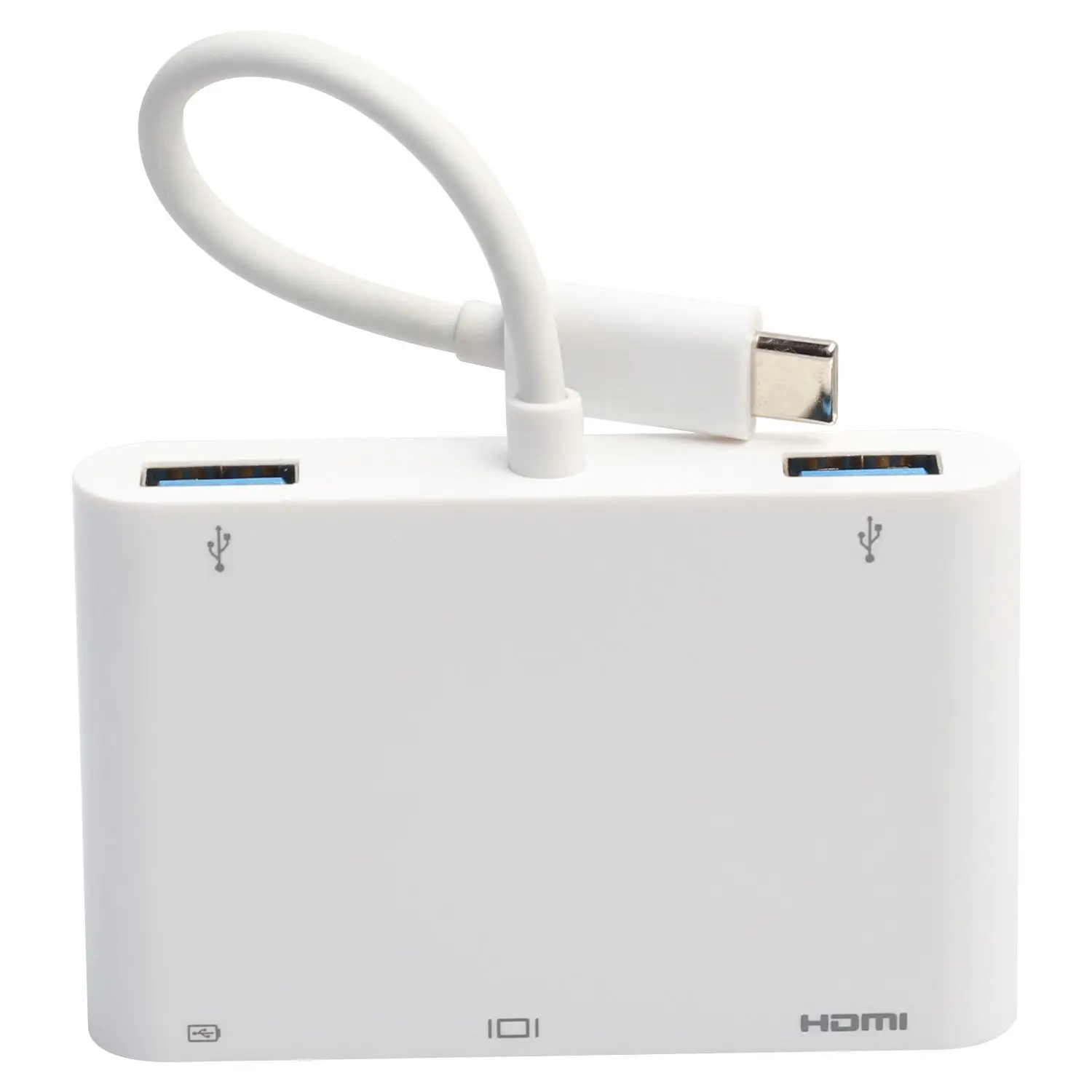 

USB3.1 TYPE-C to VGA+HDMI USB3.0HUB+TYPE-C Charging Multifunction Adapter