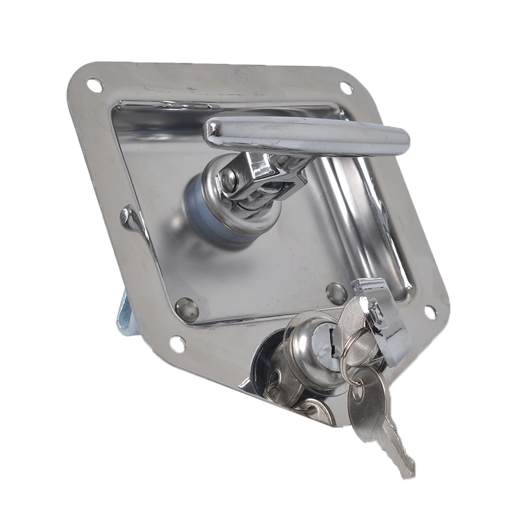 

Car RV Marine 304 Stainless Steel Folding T Shape Handle Lock Tool Latch