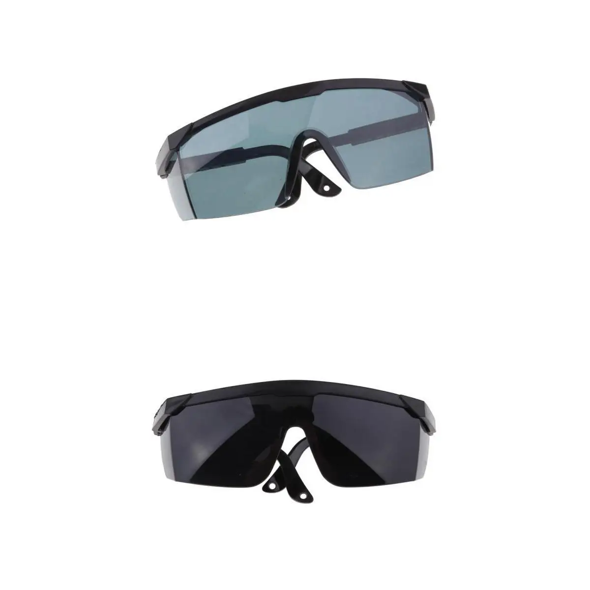

2Pcs Safety Goggles Protective Work Labour Eyewear Dust Resistant Black&Grey