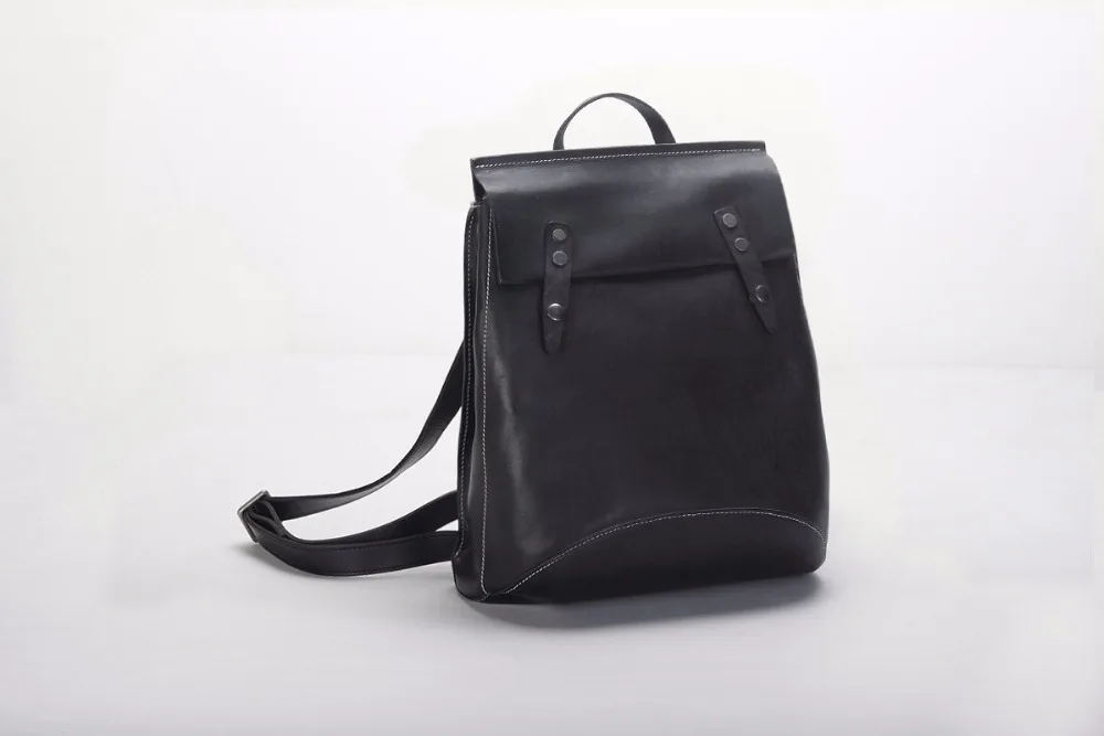 

Handmade Women Genuine Leather Cow Skin Backpack Soft Bag High Quality