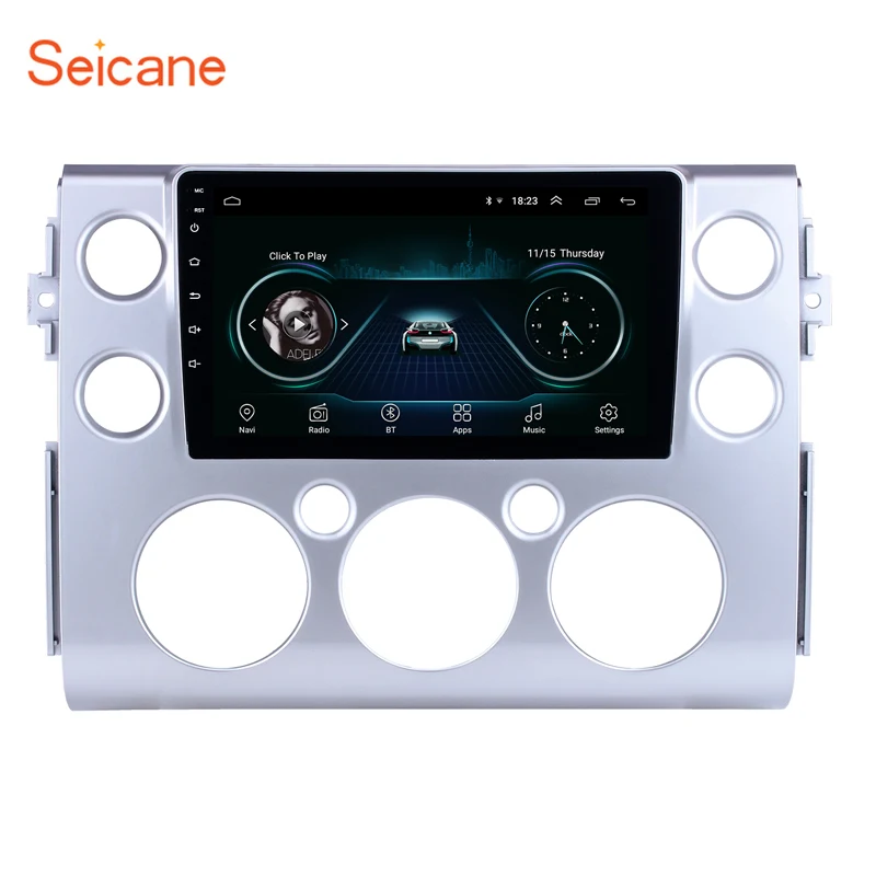 Seicane Android 8 1 9 &quotПолный сенсорный экран для 2007 2018 Toyota FJ CRUISER радио GPS навигационная