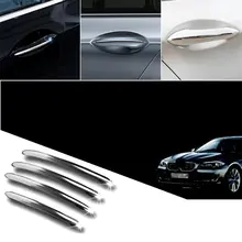 Для BMW 5 серии F10 F18 F11 2011-2017 Silver Side дверные ручки крышки в полоску отделка