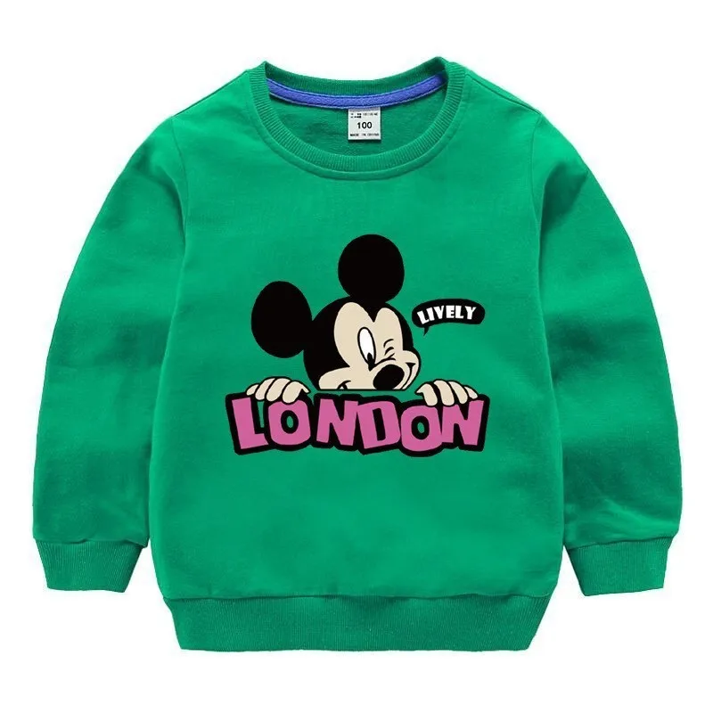 Одежда для мальчиков DISNEY детская одежда с Микки Маусом свитер длинными рукавами