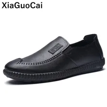 Leather Men Casual Shoes Spring Autumn Lazy Man's Loafers Slip-on Moccasins Soft Comfortable Male Footwear New Driving Flats цена Leather Men Casual Shoes Spring Autumn Lazy Man's Loafers Slip-on Moccasins Soft Comfortable Male Footwear New Driving Flats цены онлайн