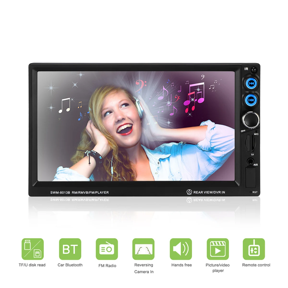 7/" 2Din Touch Screen Car Stereo MP5 Player Bluetooth Stereo FM Radio USB Dash