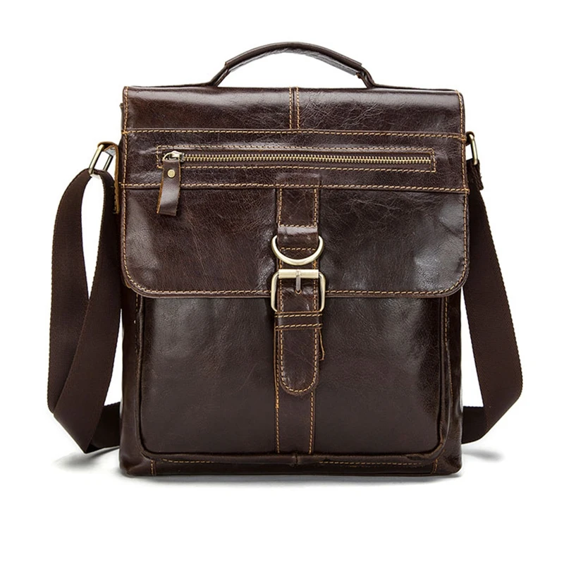 

MVA Vintage Shoulder Bag Flap Crossbody Leather Briefcase Business Casual Bag