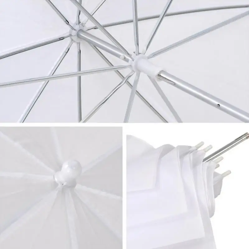 Мягкий зонтик 33 дюйма 83 см Фотостудия вспышка прозрачный белый мягкий фото-зонт аксессуары для студийной камеры