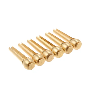 

6pcs Metal Acoustic Guitar Bridge Pins Brass Guitar Strings Fixed Cone String Pins String Nails Guitar Parts & Accessories