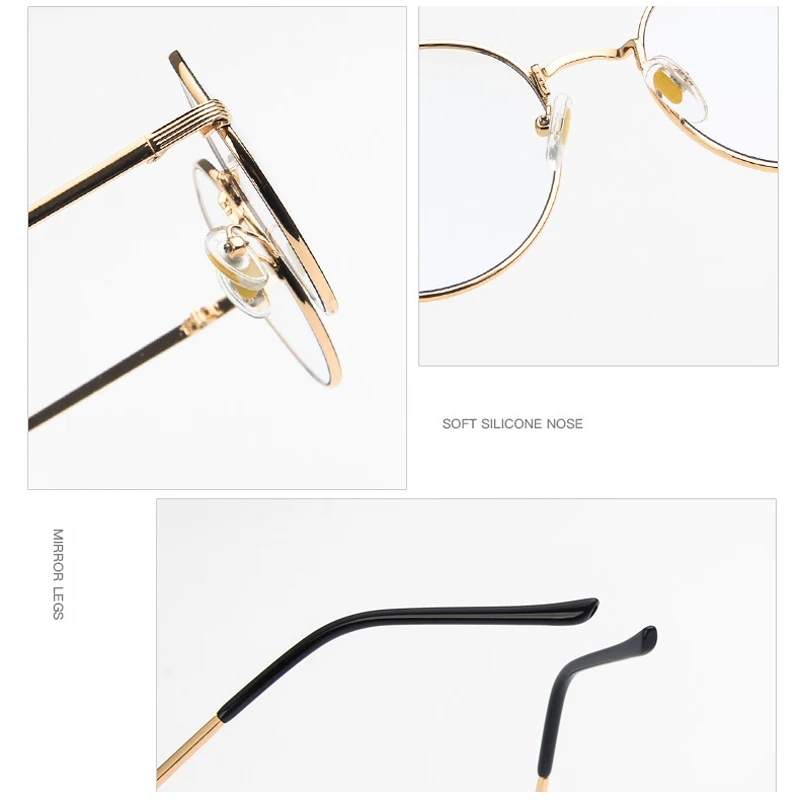 Iboode анти-очки антиблик простые зеркальные очки для мужчин и женщин металлическая оправа очки анти голубой свет оптические очки Gafas