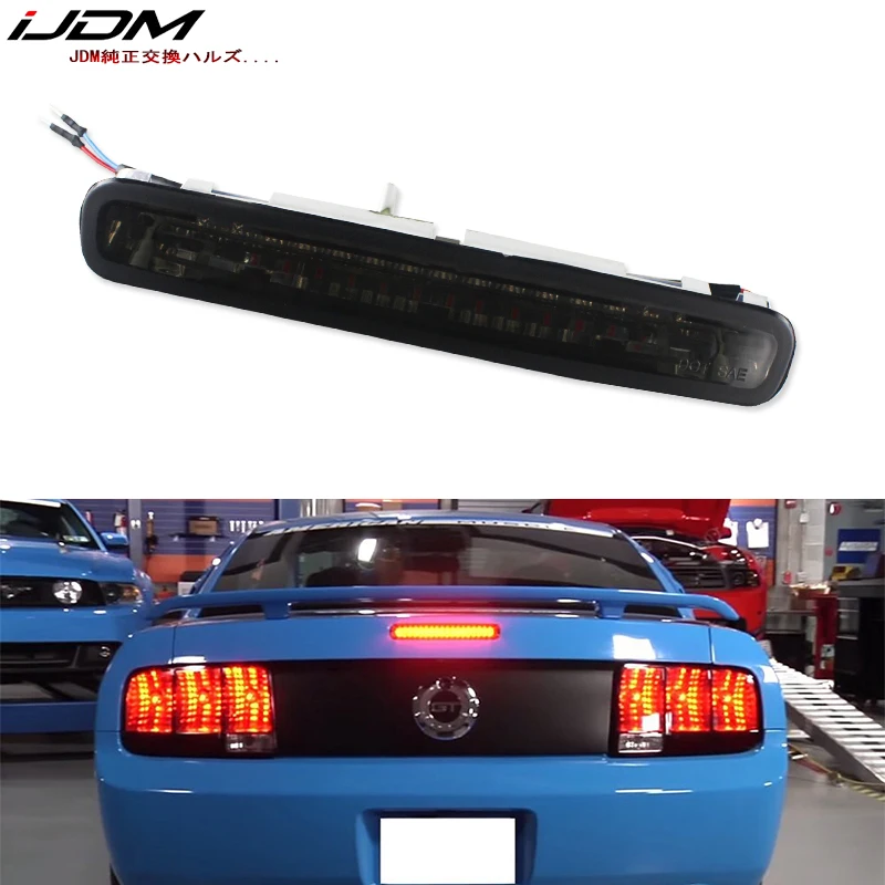 

iJDM Car led 12V for Ford MustangSuper Bright 16-LED 3030 chips Third 3rd Brake Light For 2005-2009 Ford Mustang red led