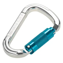 25kN Professional D Buckle Autolock Self Locking Aluminum Alloy Carabiner for Climbing Caving Rappelling Rescue Engineering gm climbing rappel ring for hammocks aluminum descender rings 25kn 5600lbs o ring for rescue rock climbing caving 10pcs