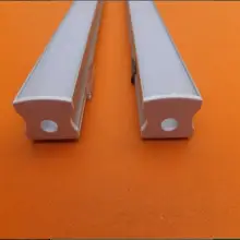 2 м/шт. 48 шт./лот встраиваемые алюминиевый профиль с диффузором и зажимы для светодиодные ленты свет для Кабинета свет бар