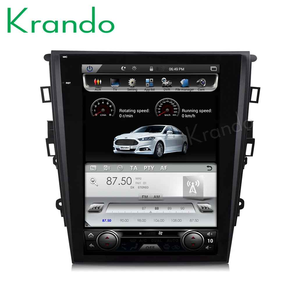 Perfect Krando Android 8.1 12.1" Tesla Vertical screen car radio gps navigation for ford mondeo fusion 2013-2017 multimedia system wifi 4 Perfect Krando Android 8.1 12.1" Tesla Vertical screen car radio gps navigation for ford mondeo fusion 2013-2017 multimedia system wifi 4