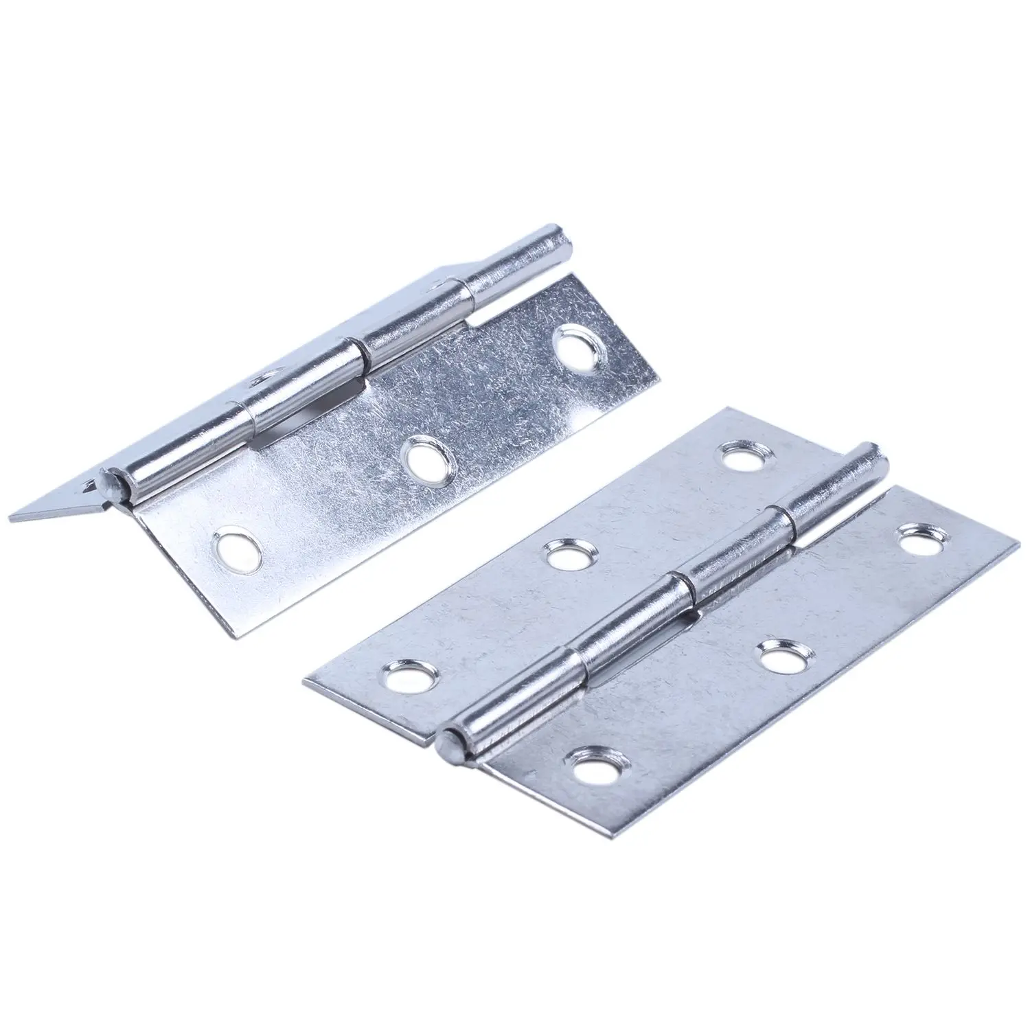 

ELEG-20 Pcs 3-inch Long Screws Mounted Cabinet Door Butt Hinges Silver
