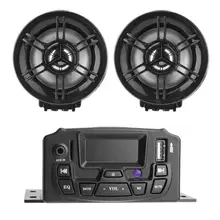 3" LCD Display Motorcycle Speaker Stereo Sound System USB/TF Card Music MP3 Player Audio FM Radio Moto Anti-thief Loudspeaker