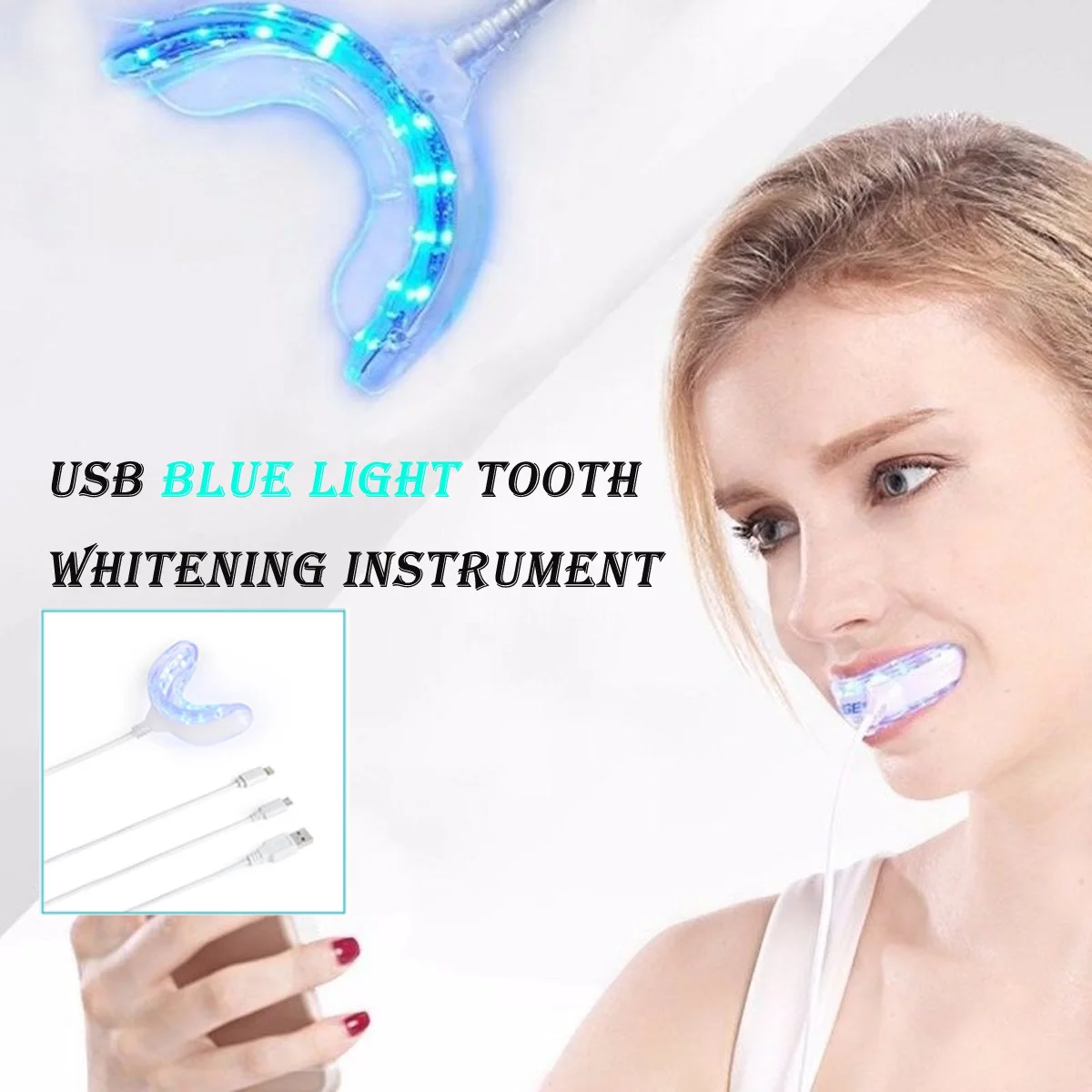 USB эффективный синий свет инструмент для отбеливания зубов холодный светодиодный светильник уход за лампой отбеливание стоматологический инструмент