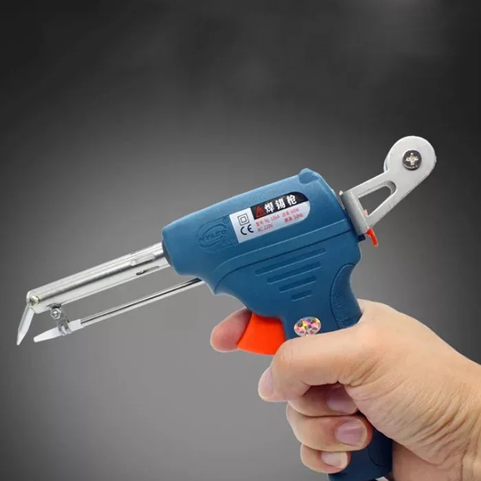

New 60W Manual Soldering Gun US Plug 110V One-Hand Lead-Free Tip Operational Staunless Steel Welding Equipment Repair Tools