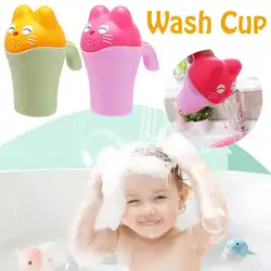 Новый Ideacherry Детские мультфильм кошка шампунь чашка детский душ ложка шампуни, воды ложка для ванной ложка детская игрушка для уход за