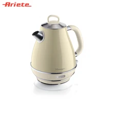 Чайник Ariete Vintage 2869/03 бежевый, стильный ретродизайн, объем 1,7 литра, поворот на 360 градусов, фильтр против накипи, индикатор уровня воды