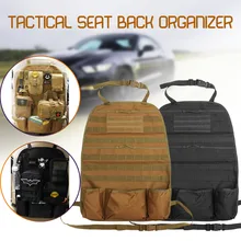 Многофункциональный Открытый тактический Molle автомобильный органайзер для сиденья Водонепроницаемый тканевый нейлоновый чехол-протектор на автомобильное сиденье