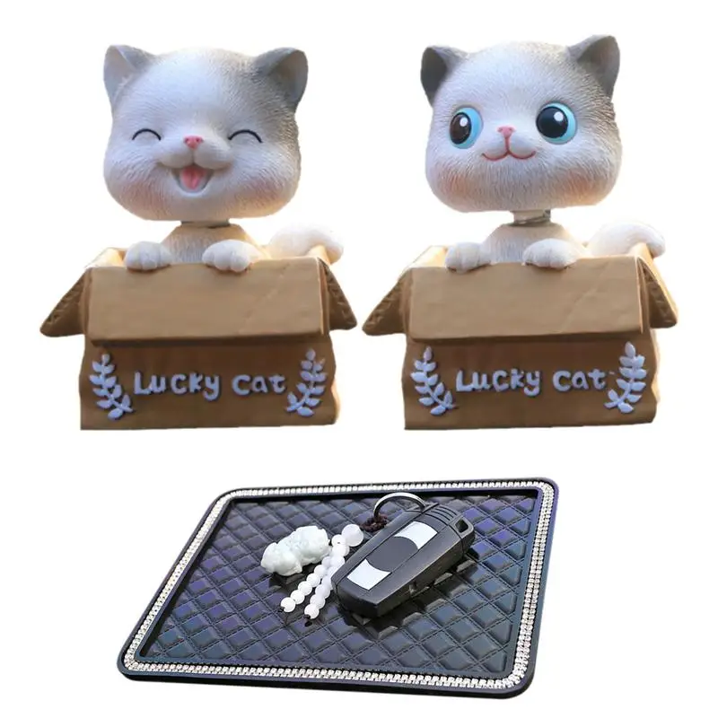 

Innovative Car Home Decoration Cute Cat Shaking Head Car Supplies Cute Interior Cartoon Ornaments Waterproof Durable
