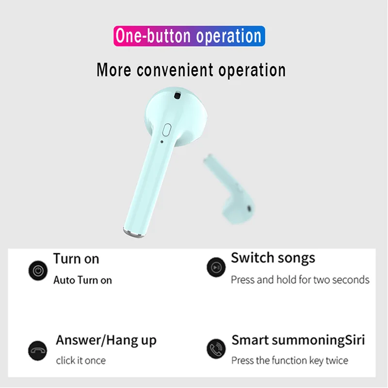 i20 TWS Bluetooth 5 0 Earphones Mini Wireless headsets headphones earbuds PK i10 i12 i18 i14 i60 i80 i30 for iphone X for Huawei