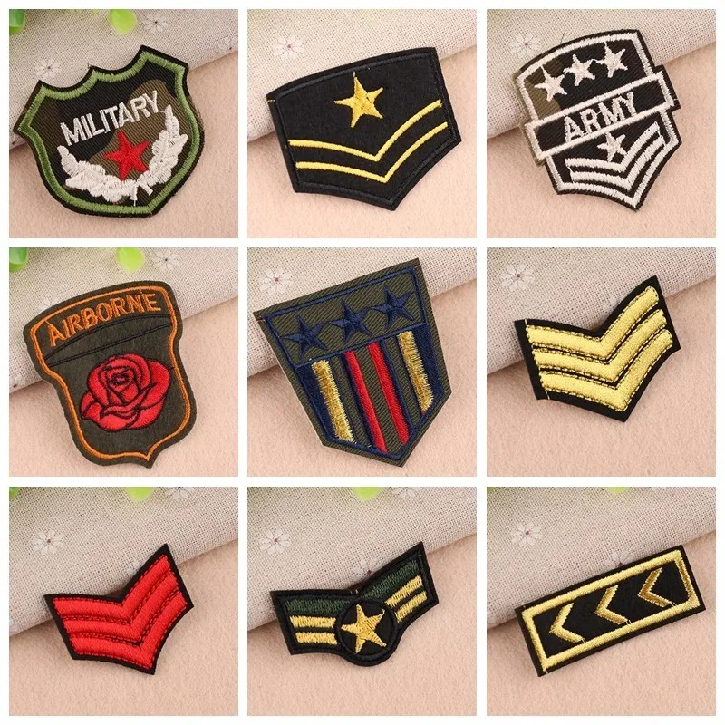

2019 1PCS High-quality Army Shoulder Badge Embroidered Biker Patches For Jeans Punk Style Patch Stickers On Motorcycle Parches