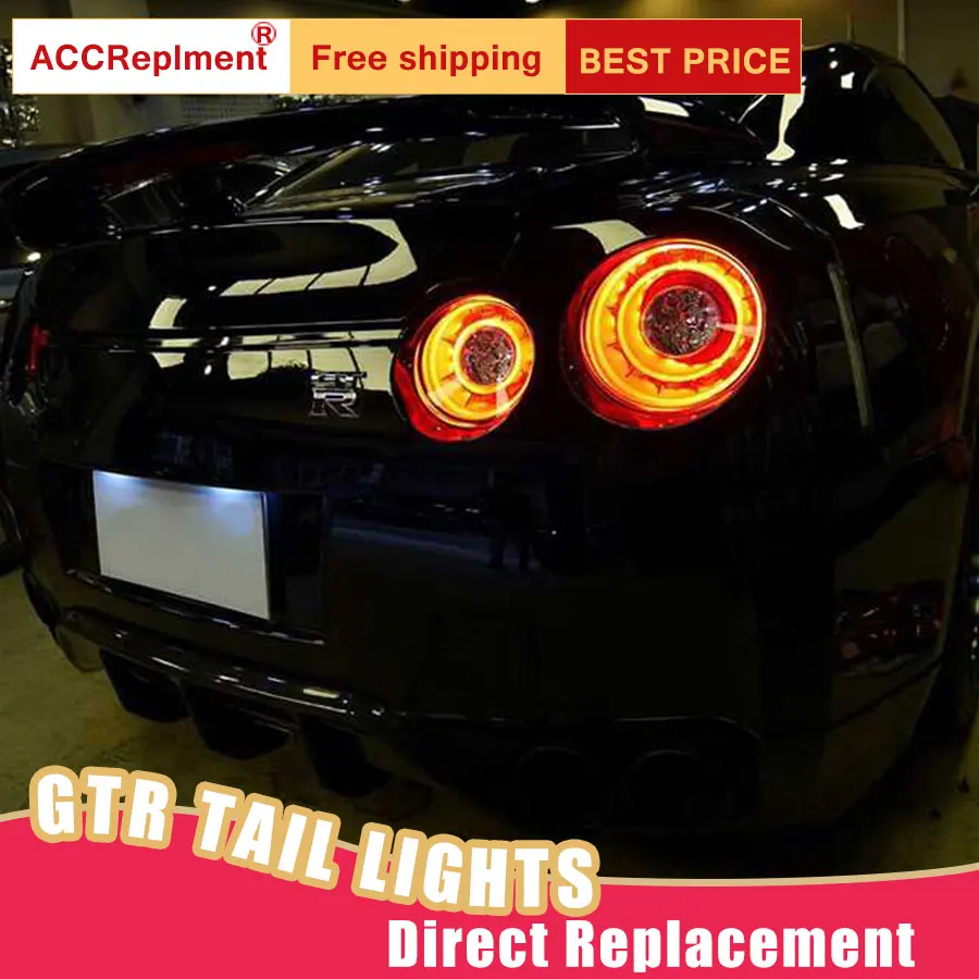 Новый светодиодный фонарь светильник s в сборе для Nissan GT R 2009 2018 задний стоп сигнал