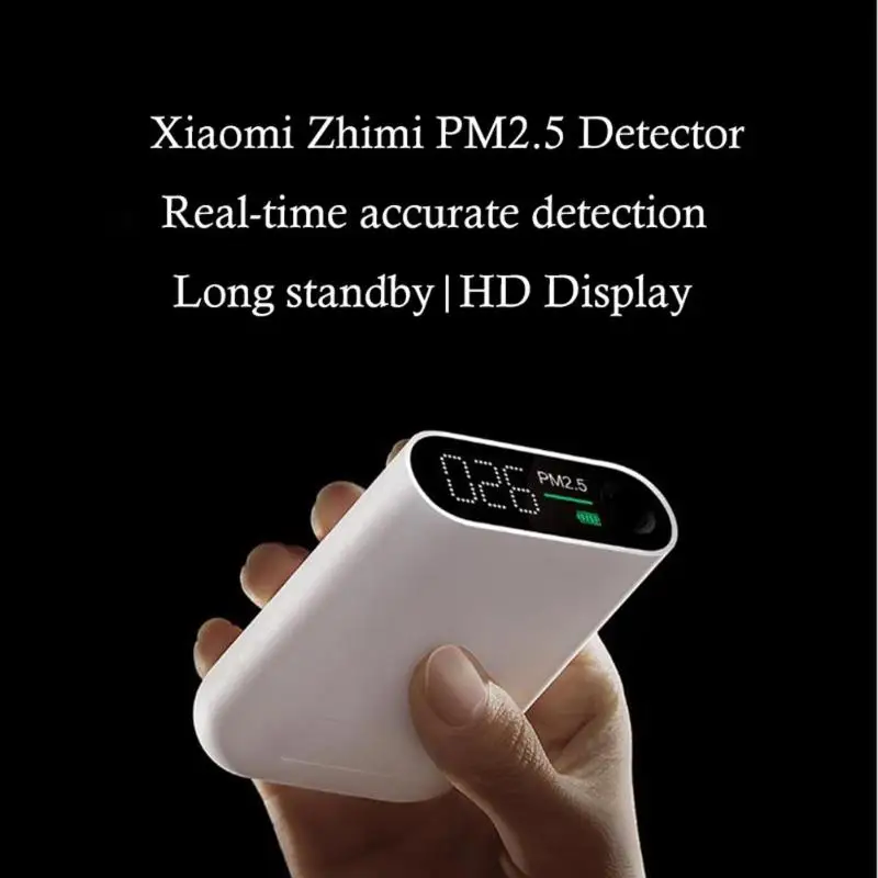 

Xiaomi Mijia Smart PM2.5 Accurate Portable Air Quality Monitor Tester Analyzer Laser Sensor Rechargeable Detector