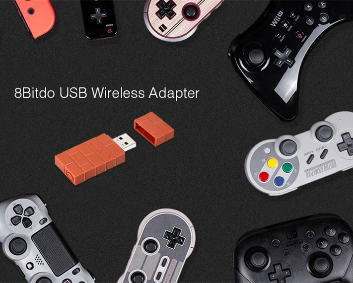 8bitdo USB беспроводной bluetooth-адаптер приемник для Windows Mac для Nintend переключатель Raspberry Pi поддержка PS3 контроллер