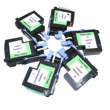 

YOTAT 6pcs Remanufactured for HP 81 printhead C4950A C4951A C4952A C4953A C4954A C4955A for HP Designjet 5000/5000ps/5500/5500ps