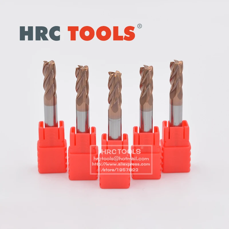 X9-R0.5x15Hx6Dx50L HRC55 Вольфрамовая стальная твердосплавная торцевая фреза с длинным