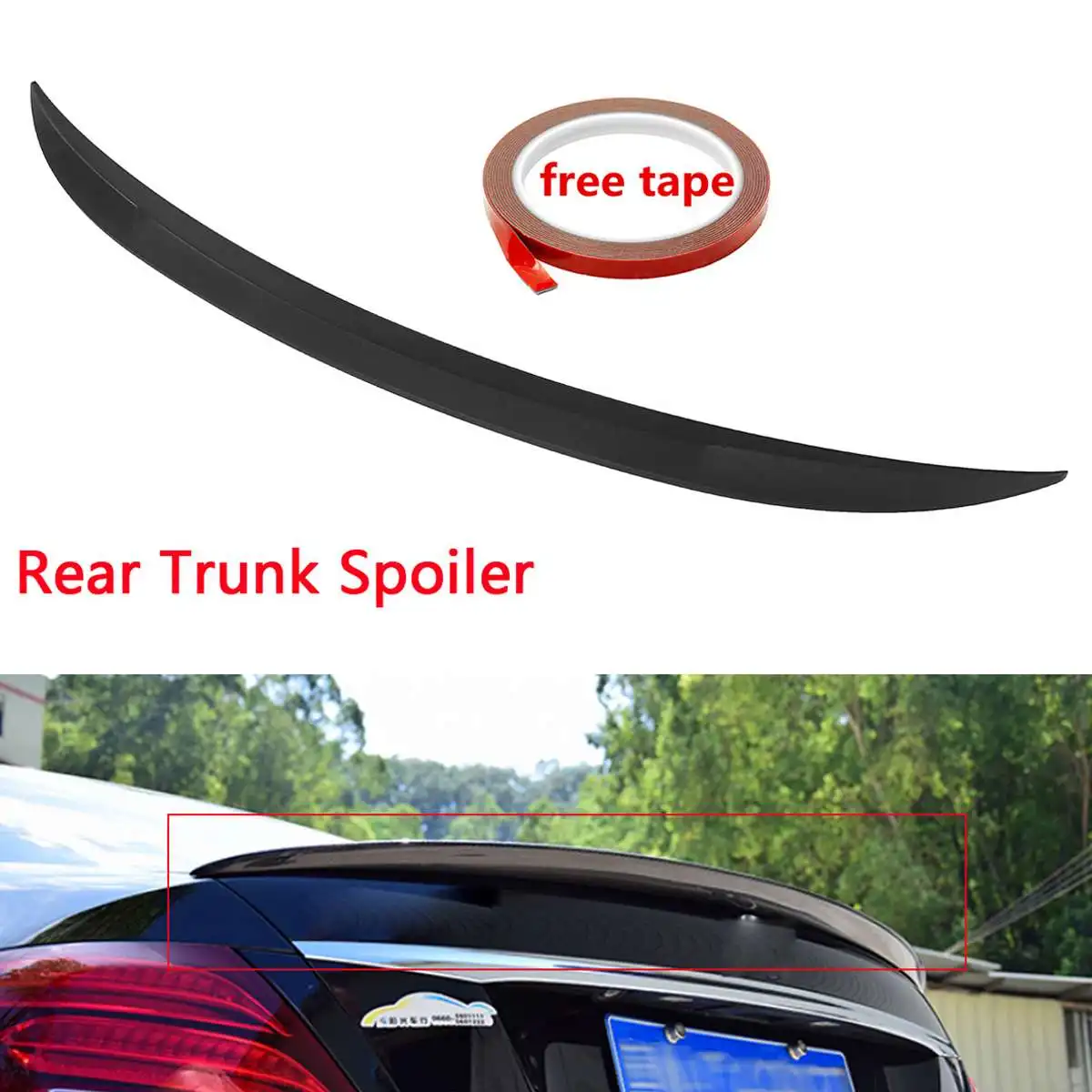 

Car Unpainted Tail Rear Trunk Boot Lip Spoiler Wing For Mercedes-Benz E CLASS W213 E63 2016-2018