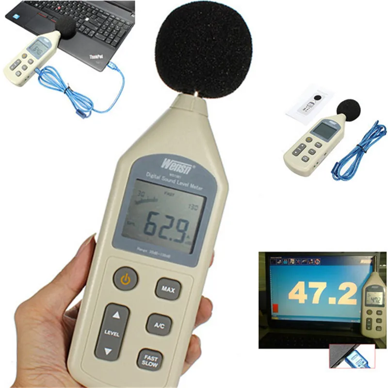 

30-130dba/35-130dbc Mini Size WS1361 Digital Sound Pressure Tester Noise Level Decibel Meter Brand New and High Quality