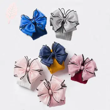 

Fashion Children Socks With Bows Baby Girls Sock Knee High Cotton Toddler Long Socks For Kids Candy Color One Pair Infant Sock