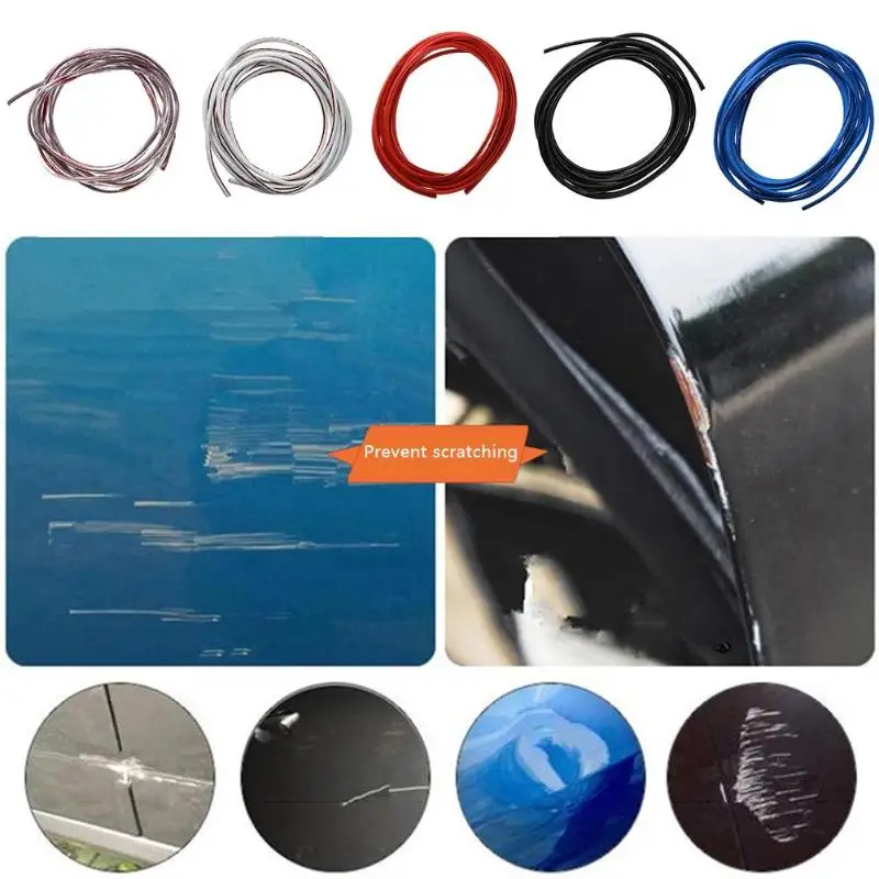 

5m Car Door Edge Guard Scratch Strip Anti Collision Rubber Sealing Trim Bumper Protection Sticker Strip Car Styling Moulding New