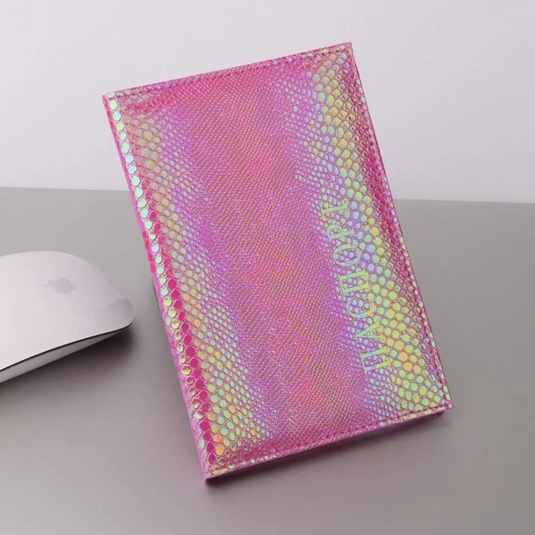 

Unisex Fashion Square Print Passport Cover Casual Card Slots, Slot Bi-Fold Wallet Open
