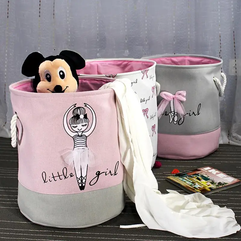 Beli Lucu Laundry Keranjang Penyimpanan 35X40 Cm Besar Keranjang untuk Mainan Keranjang Cuci Pakaian Kotor Serba serbi Penyimpanan Keranjang Kotak