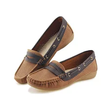 LILAKTIVE/ г. сетчатая повседневная обувь женские мокасины с пряжкой, без шнуровки, с открытой спиной, лоферы дышащая обувь для девочек туфли для вождения