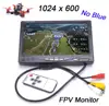Newest IPS 7 inch LCD TFT FPV 1024 x 600 Monitor Screen Remote control FPV Monitor Photography Sunhood for Ground Station ► Photo 1/6