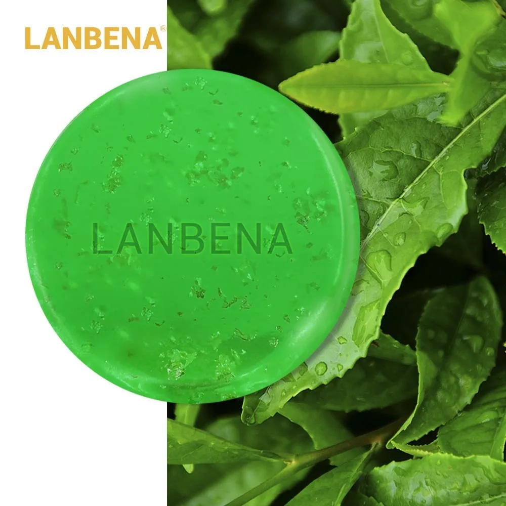 

Lanbena 24k Gold Handmade Soap Tea Tree Essential Oil Facial Cleansing Acne Treatment Moisturizing Blackhead Remover Anti-aging
