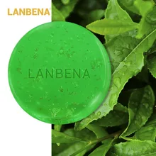 Lanbena 24k Gold Handmade Soap Tea Tree Essential Oil Facial Cleansing Acne Treatment Moisturizing Blackhead Remover Anti-aging