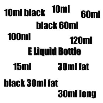 

1000pcs 10ml 15ml 30ml 100ml Black Plastic Dropper Bottle Pen Shape Empty PET Empty Bottles Tamper Caps Black E Liquid bottles