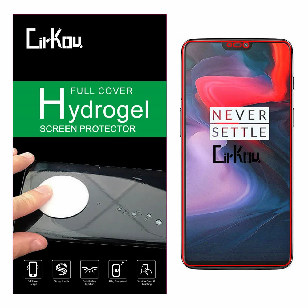 Full Cover 0.18mm Soft Original PBA Anti-Shock Hydrogel Hydrated Screen Protector Protective Film For OnePlus 6 | Мобильные телефоны