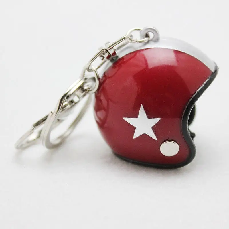 

Adeeing high quality Universal keychain 3D Car Motorcycle Motor Bicycle Crash Helmet Key Fob Chain Ring Keychain